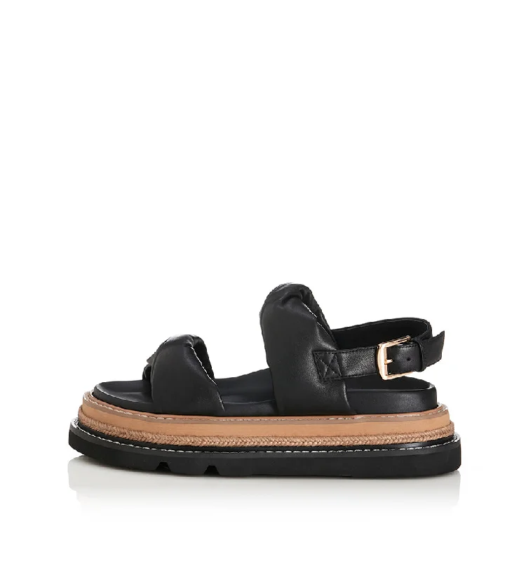 Women's Cork - Soled Espadrille Sandals with a Rope - Trimmed Upper in Navy for a Summer VibeVee Women's Cork - Soled Espadrille Sandals with a Rope - Trimmed Upper in Navy for a Summer VibeVee