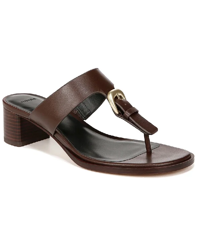 Women's Cork - Soled Espadrille Sandals with a Rope - Trimmed Upper in Navy for a Summer VibeWomen's Cork - Soled Espadrille Sandals with a Rope - Trimmed Upper in Navy for a Summer VibeVince Aubrey Leather Thong
