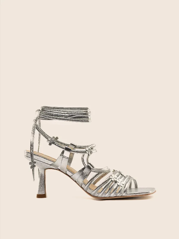 Women's Cork - Soled Espadrille Sandals with a Rope - Trimmed Upper in Navy for a Summer VibeVitoria Silver Heel Women's Cork - Soled Espadrille Sandals with a Rope - Trimmed Upper in Navy for a Summer VibeVitoria Silver Heel