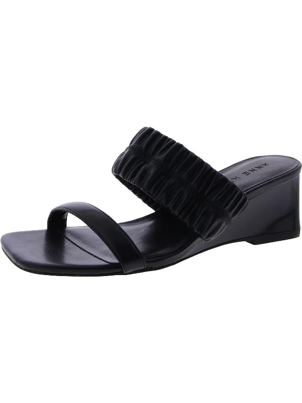 Child - Friendly Women's Sandals with a Secure Buckle in Purple for Moms on the GoWomens Double Strap Open Toe Wedge Sandals Child - Friendly Women's Sandals with a Secure Buckle in Purple for Moms on the GoWomens Double Strap Open Toe Wedge Sandals