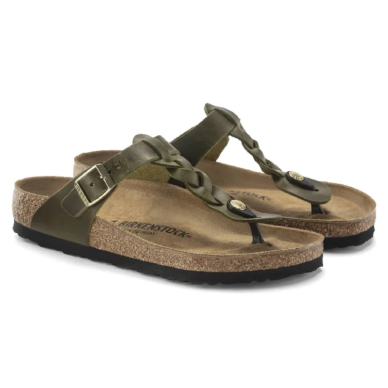 Women's Thong Sandals with a Beaded Design in Multicolor for a Beachy AestheticWomen's Thong Sandals with a Beaded Design in Multicolor for a Beachy AestheticWomen's Gizeh Braid Sandals In Olive Green