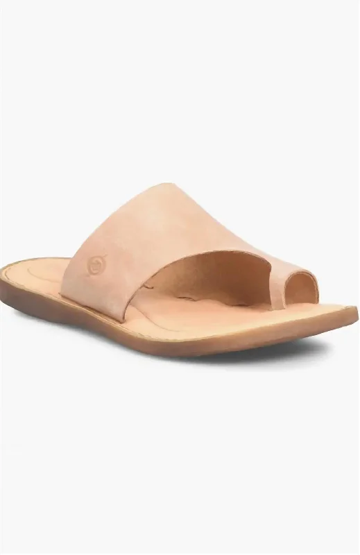 Child - Friendly Women's Sandals with a Secure Buckle in Purple for Moms on the GoWomen's Hinti Toe Loop Slide Sandal In Natural Child - Friendly Women's Sandals with a Secure Buckle in Purple for Moms on the GoWomen's Hinti Toe Loop Slide Sandal In Natural