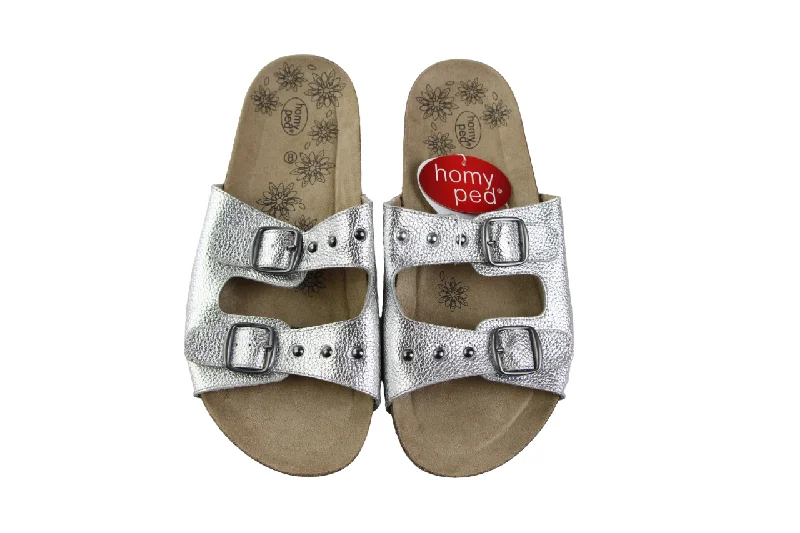 Women's Ankle - Strap Sandals with a Block Heel in Red for a Sophisticated StyleWomens Homyped Raven Platinum Sandals Slip On Wide Shoes Flats Women's Ankle - Strap Sandals with a Block Heel in Red for a Sophisticated StyleWomens Homyped Raven Platinum Sandals Slip On Wide Shoes Flats