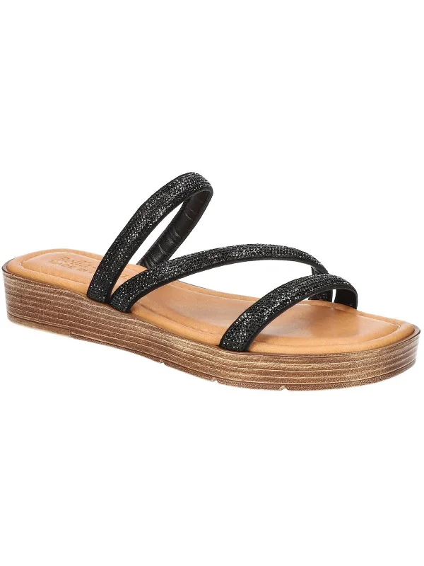 Lightweight Women's Mesh - Paneled Sandals in Yellow for BreathabilityLightweight Women's Mesh - Paneled Sandals in Yellow for BreathabilityWomens Leather Rhinestone Wedge Sandals