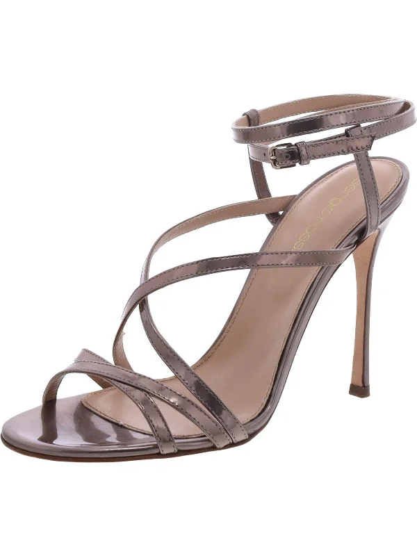 Anti - Slip Women's Sandals with a Grooved Sole in Green for Outdoor AdventuresWomens Patent Leather Ankle Strap Heels Anti - Slip Women's Sandals with a Grooved Sole in Green for Outdoor AdventuresWomens Patent Leather Ankle Strap Heels