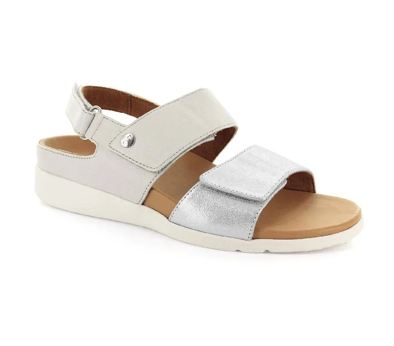 Women's Ankle - Strap Sandals with a Block Heel in Red for a Sophisticated StyleWomen's Riviera Ii Adjustable 3 Strap Sandals In Silver Women's Ankle - Strap Sandals with a Block Heel in Red for a Sophisticated StyleWomen's Riviera Ii Adjustable 3 Strap Sandals In Silver