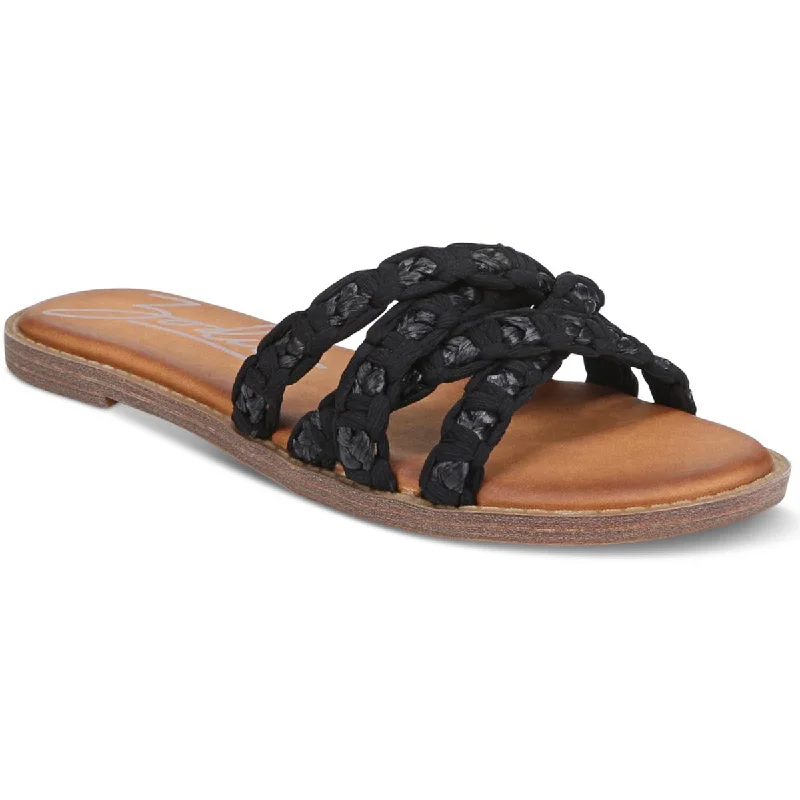 Adjustable Strap Women's Sandals with a Padded Heel in Pink for a Custom FitZodiac Womens Cerina Woven Slip-On Slide Sandals