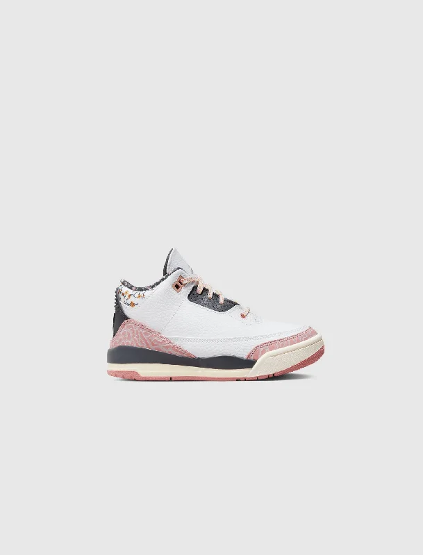 Patterned Print Women's Sneakers in Floral Designs for a Feminine and Fashion - Forward LookAIR JORDAN 3 RETRO LOW "RED STARDUST" PS Patterned Print Women's Sneakers in Floral Designs for a Feminine and Fashion - Forward LookAIR JORDAN 3 RETRO LOW "RED STARDUST" PS