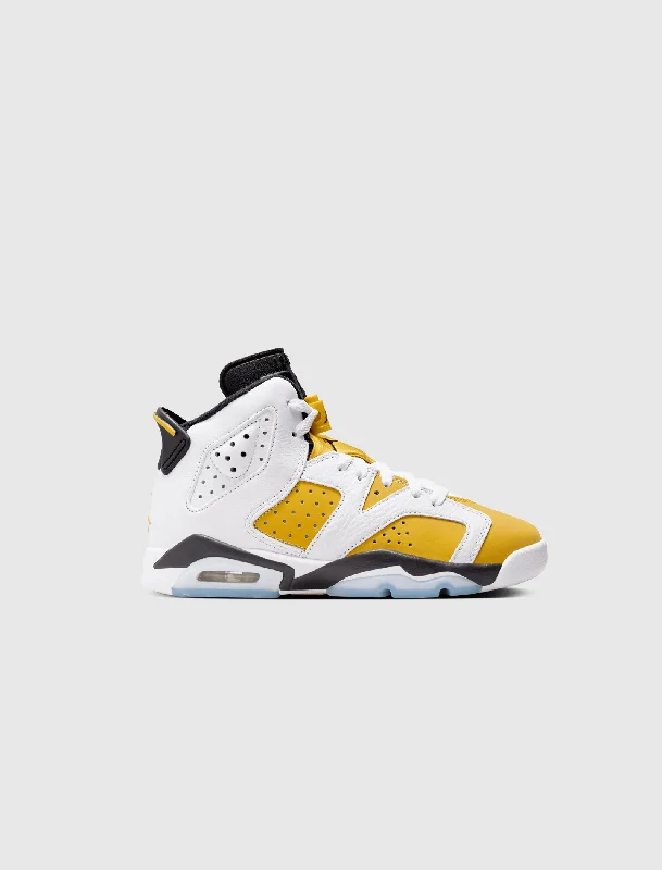 Breathable Mesh Women's Running Sneakers with Reflective Trim for Nighttime JoggingAIR JORDAN 6 RETRO "YELLOW OCHRE" GS Breathable Mesh Women's Running Sneakers with Reflective Trim for Nighttime JoggingAIR JORDAN 6 RETRO "YELLOW OCHRE" GS