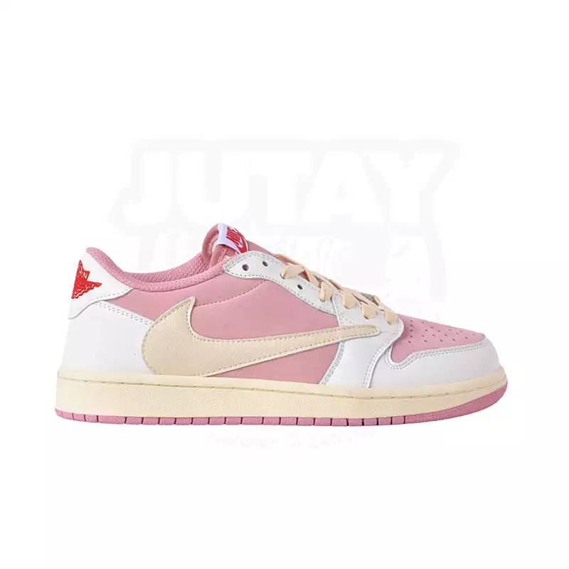 High - Top Women's Leather Sneakers in Black for a Stylish and Durable OptionAJ 1 LOWS - WHITE PINK (TRAVIS) High - Top Women's Leather Sneakers in Black for a Stylish and Durable OptionAJ 1 LOWS - WHITE PINK (TRAVIS)