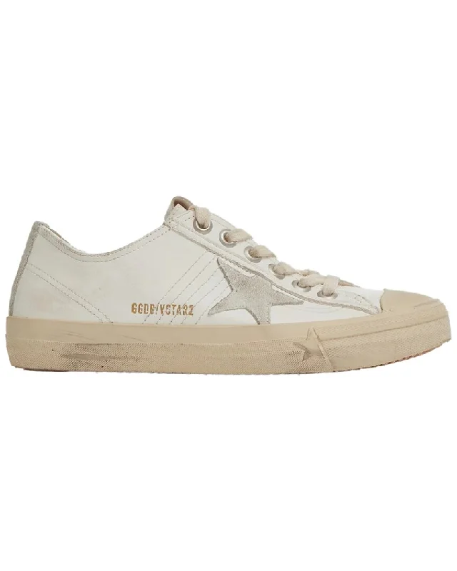 Foldable Women's Travel Sneakers for Compact Storage in LuggageGolden Goose V Star Leather Sneaker Foldable Women's Travel Sneakers for Compact Storage in LuggageGolden Goose V Star Leather Sneaker