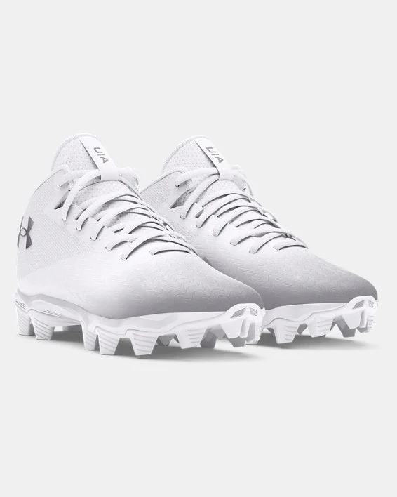Wide - Width Women's Sneakers for Comfortable Fit for Those with Wider FeetMen's UA Spotlight Franchise 4.0 RM Football Cleat - White/Metallic Silver Wide - Width Women's Sneakers for Comfortable Fit for Those with Wider FeetMen's UA Spotlight Franchise 4.0 RM Football Cleat - White/Metallic Silver
