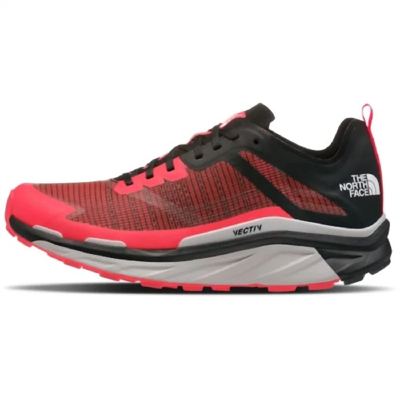 Women's Sneakers with Adjustable Straps for a Customized Fit During High - Impact ExercisesWomen's Vectiv Infinite Sneaker In Tnf Black / Brilliant Coral Women's Sneakers with Adjustable Straps for a Customized Fit During High - Impact ExercisesWomen's Vectiv Infinite Sneaker In Tnf Black / Brilliant Coral