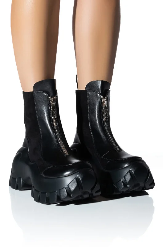 Women's Knee - High Leather Riding Boots in Black for a Classic Equestrian LookAZALEA WANG NORTH CHUNKY SNEAKER IN BLACK Women's Knee - High Leather Riding Boots in Black for a Classic Equestrian LookAZALEA WANG NORTH CHUNKY SNEAKER IN BLACK