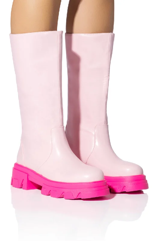 Women's Ankle Booties with Faux Leather and Furry Cuffs in Tan for a Cute and Warm StyleAZALEA WANG REMINGTON MONOCHROME BOOT IN PINK Women's Ankle Booties with Faux Leather and Furry Cuffs in Tan for a Cute and Warm StyleAZALEA WANG REMINGTON MONOCHROME BOOT IN PINK