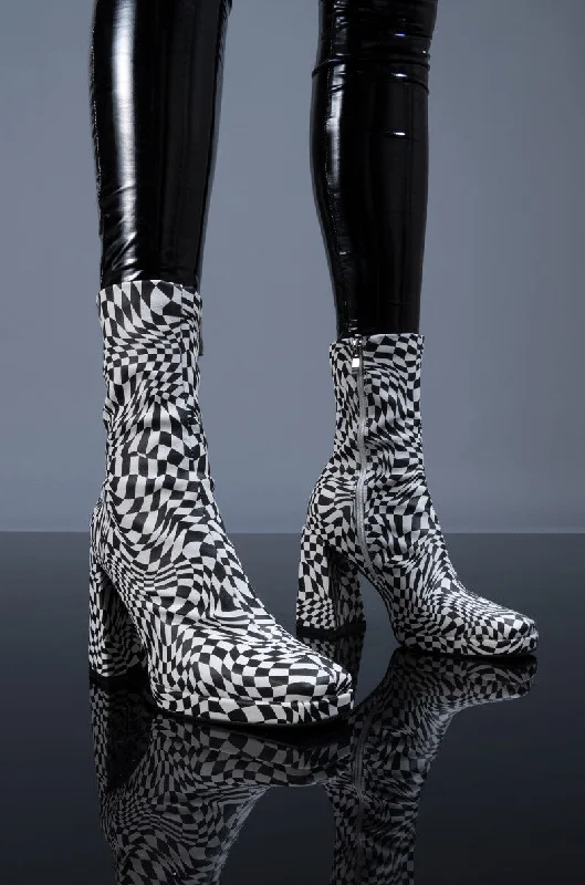 Women's Knee - High Lace - Up Boots in Brown with Buckle Accents for a Western VibeAZALEA WANG STARS TONIGHT CHUNKY BOOTIE IN BLACK WHITE Women's Knee - High Lace - Up Boots in Brown with Buckle Accents for a Western VibeAZALEA WANG STARS TONIGHT CHUNKY BOOTIE IN BLACK WHITE