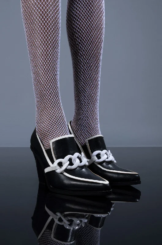 Women's Knee - High Lace - Up Boots in Brown with Buckle Accents for a Western VibeAZALEA WANG WORK HARD PLAY HARD CHUNKY BOOTIE IN BLACK WHITE Women's Knee - High Lace - Up Boots in Brown with Buckle Accents for a Western VibeAZALEA WANG WORK HARD PLAY HARD CHUNKY BOOTIE IN BLACK WHITE