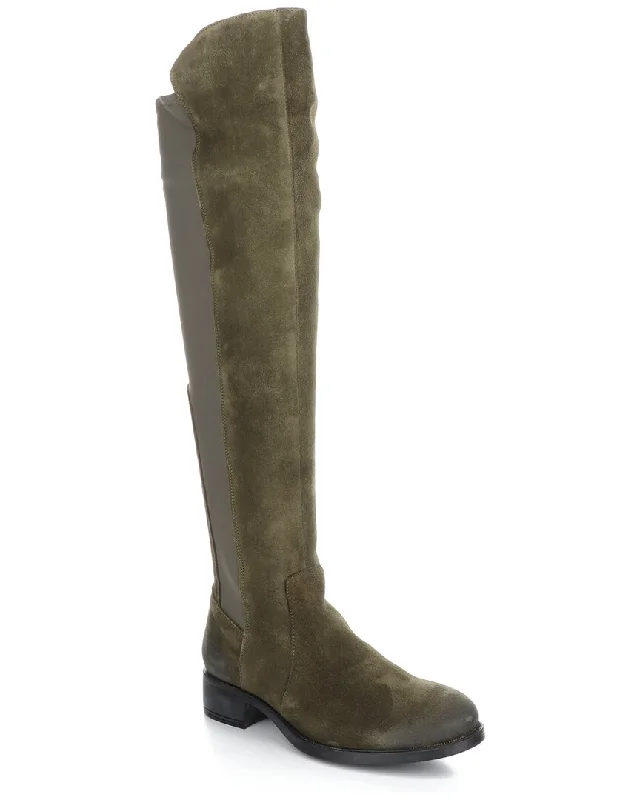 Plus Size Women's Snake Print Knee - High Boots in Brown for a Fashion - Forward StatementBos. & Co. Bunt Suede Boot Plus Size Women's Snake Print Knee - High Boots in Brown for a Fashion - Forward StatementBos. & Co. Bunt Suede Boot