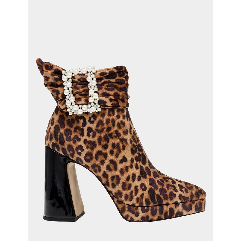 Women's Knee - High Leather Riding Boots in Black for a Classic Equestrian LookIdris Leopard Women's Knee - High Leather Riding Boots in Black for a Classic Equestrian LookIdris Leopard