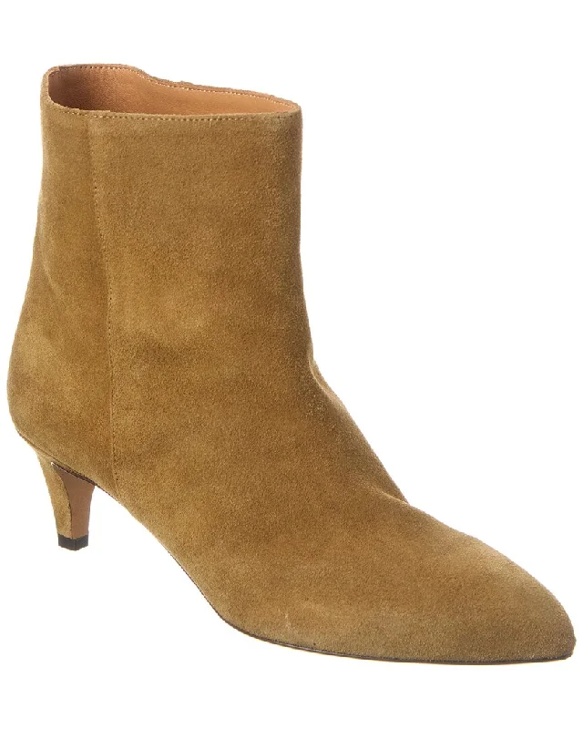 Women's Lace - Trimmed Knee - High Boots in Ivory for a Feminine and Elegant EnsembleIsabel Marant Daxi Suede Bootie Women's Lace - Trimmed Knee - High Boots in Ivory for a Feminine and Elegant EnsembleIsabel Marant Daxi Suede Bootie