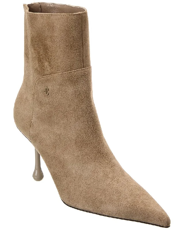 Women's Knee - High Leather Riding Boots in Black for a Classic Equestrian LookJimmy Choo Cycas 80 Suede Bootie Women's Knee - High Leather Riding Boots in Black for a Classic Equestrian LookJimmy Choo Cycas 80 Suede Bootie
