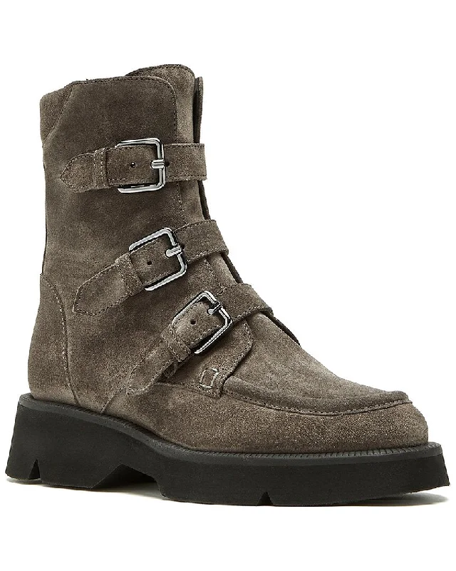 Women's Mid - Calf Suede Boots in Beige with Tassel Trim for a Boho - Inspired StyleLa Canadienne Benwin Suede Boot Women's Mid - Calf Suede Boots in Beige with Tassel Trim for a Boho - Inspired StyleLa Canadienne Benwin Suede Boot