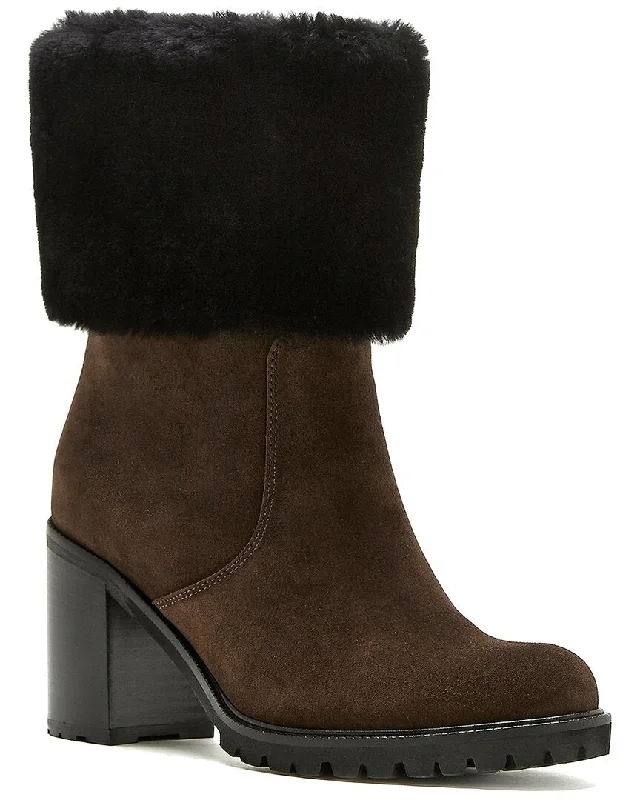 Plus Size Women's Snake Print Knee - High Boots in Brown for a Fashion - Forward StatementLa Canadienne Paulina Suede Boot Plus Size Women's Snake Print Knee - High Boots in Brown for a Fashion - Forward StatementLa Canadienne Paulina Suede Boot