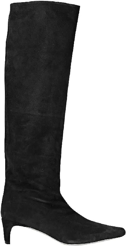 Women's Over - the - Knee Suede Boots in Taupe for a Stylish and Sophisticated OutfitStaud Women Wally Suede Leather Knee Hight Low Heels Boots Black Women's Over - the - Knee Suede Boots in Taupe for a Stylish and Sophisticated OutfitStaud Women Wally Suede Leather Knee Hight Low Heels Boots Black