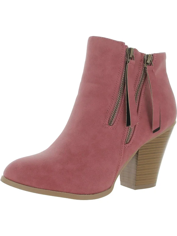 Plus Size Women's Faux Fur - Lined Ankle Boots in Chestnut for Cozy Winter WearWomens Fashion Block Heel Ankle Boots Plus Size Women's Faux Fur - Lined Ankle Boots in Chestnut for Cozy Winter WearWomens Fashion Block Heel Ankle Boots