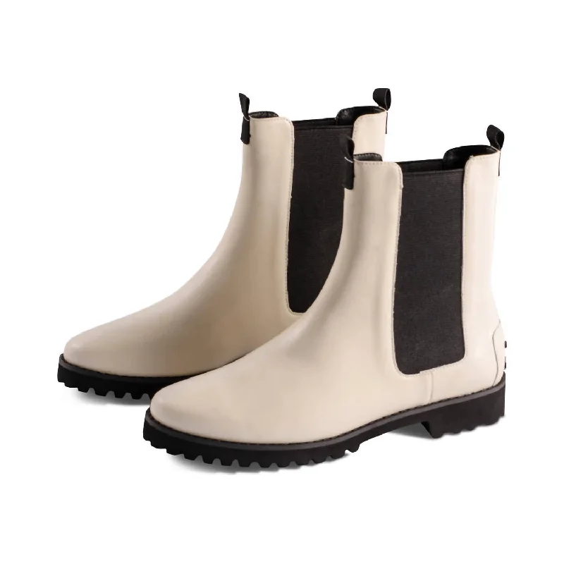Women's Knee - High Lace - Up Boots in Brown with Buckle Accents for a Western VibeWomen's Gransy Boot In Ivory Leather Women's Knee - High Lace - Up Boots in Brown with Buckle Accents for a Western VibeWomen's Gransy Boot In Ivory Leather