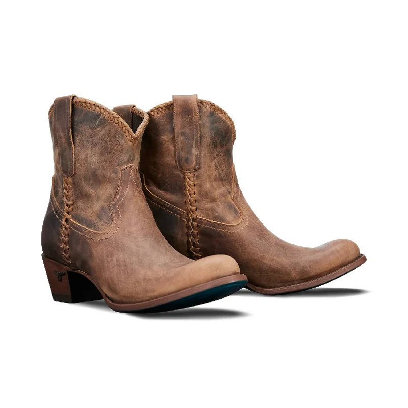 Women's Lace - Trimmed Knee - High Boots in Ivory for a Feminine and Elegant EnsembleWomen's Handcrafted Pj Shortie Cowboy Boot In Brown Women's Lace - Trimmed Knee - High Boots in Ivory for a Feminine and Elegant EnsembleWomen's Handcrafted Pj Shortie Cowboy Boot In Brown
